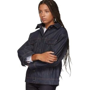 TOTÊME Toteme Indigo Bissau Denim Jacket In 490 Indigo